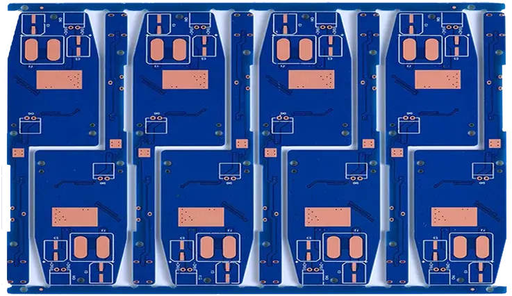 6 Layer Blue Solder Mask PCB Circuit Board