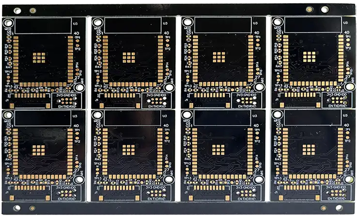 Black Solder Mask 8 Layer Immersion Gold PCB