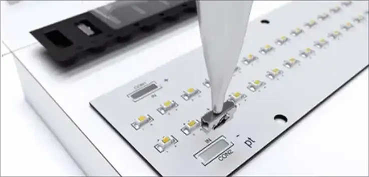 White Soldermask LED PCB SMT Assembly