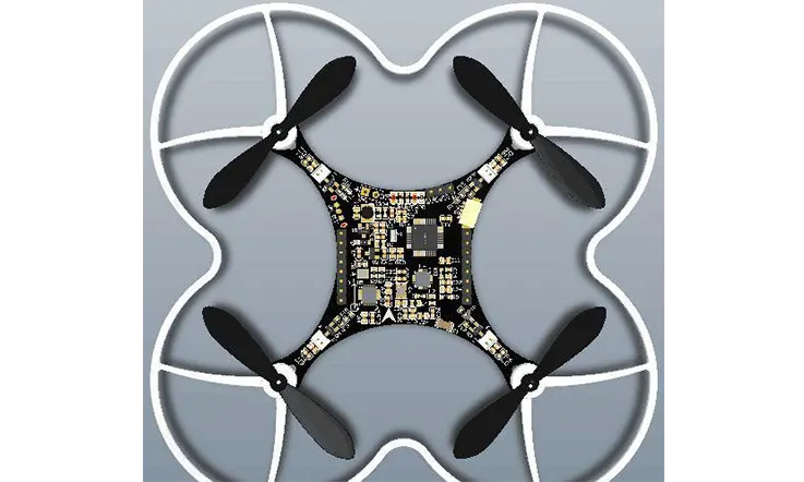 Black Soldermask Immersion Gold Drone PCB