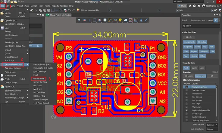 RS-274X Gerber Format