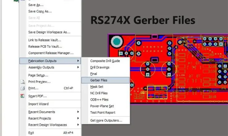 RS274X PCB Gerber Files