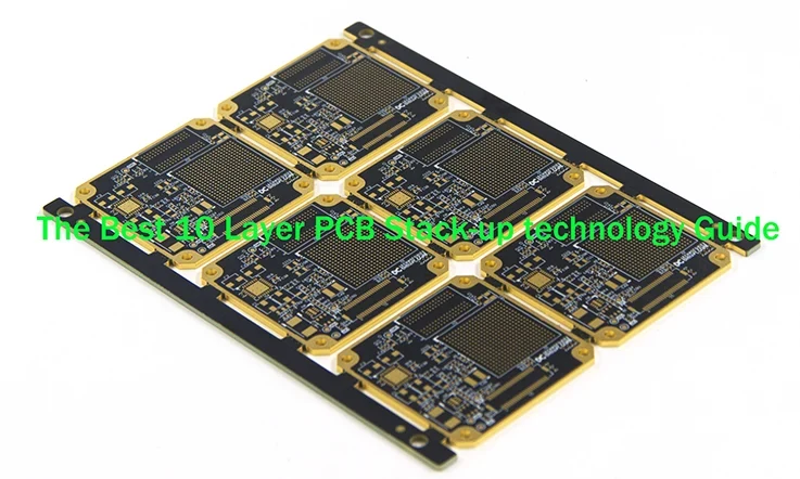 black-10-layer-pcb-board Black 10-Layer PCB Board