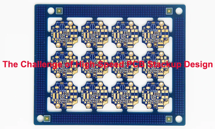 Blue High Speed 4 Layer PCB